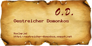 Oestreicher Domonkos névjegykártya